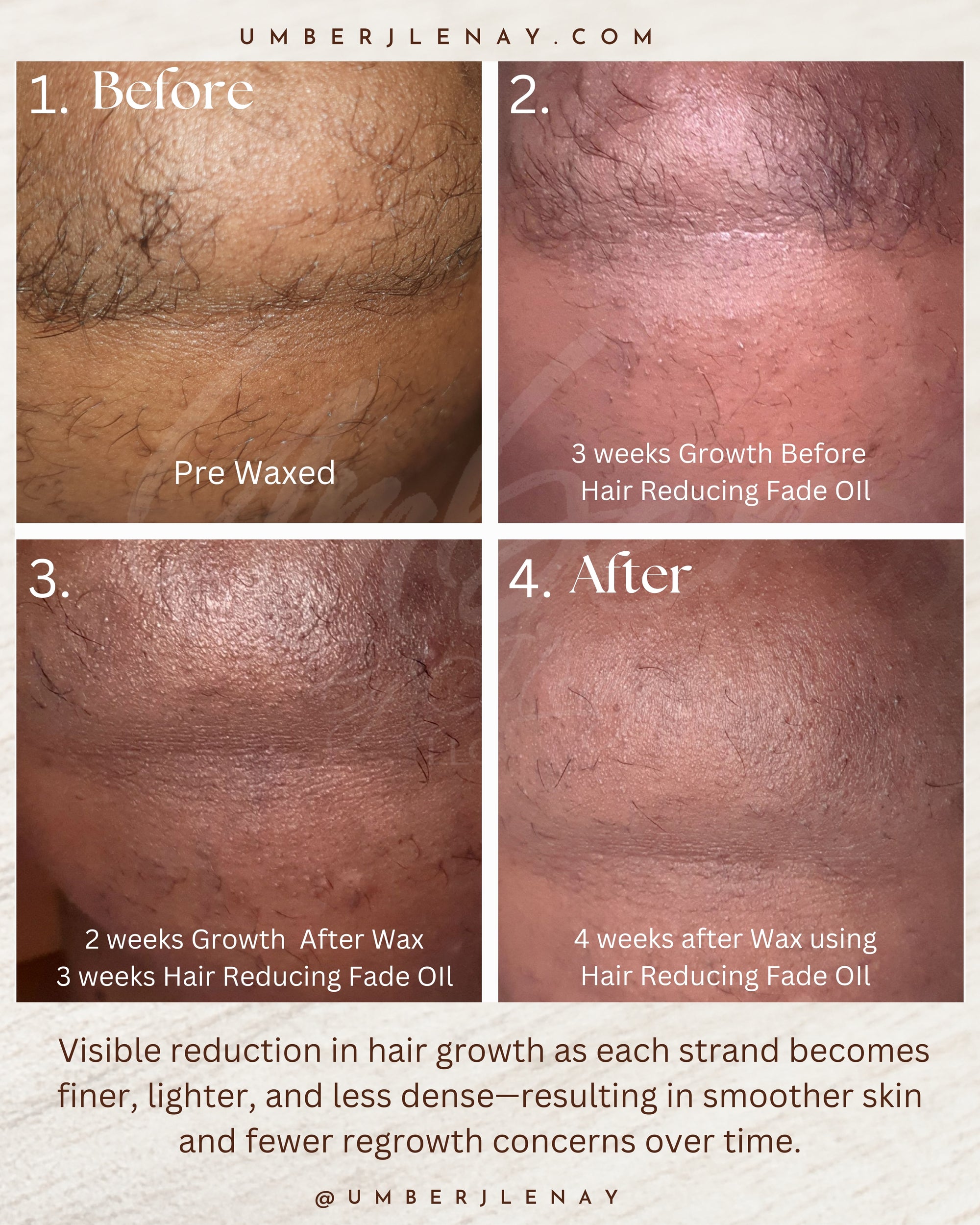 Hair Reducing Fade Oil - Slows Growth, Thins, and Reduces Hair Naturally