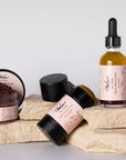 4 product item set on stone