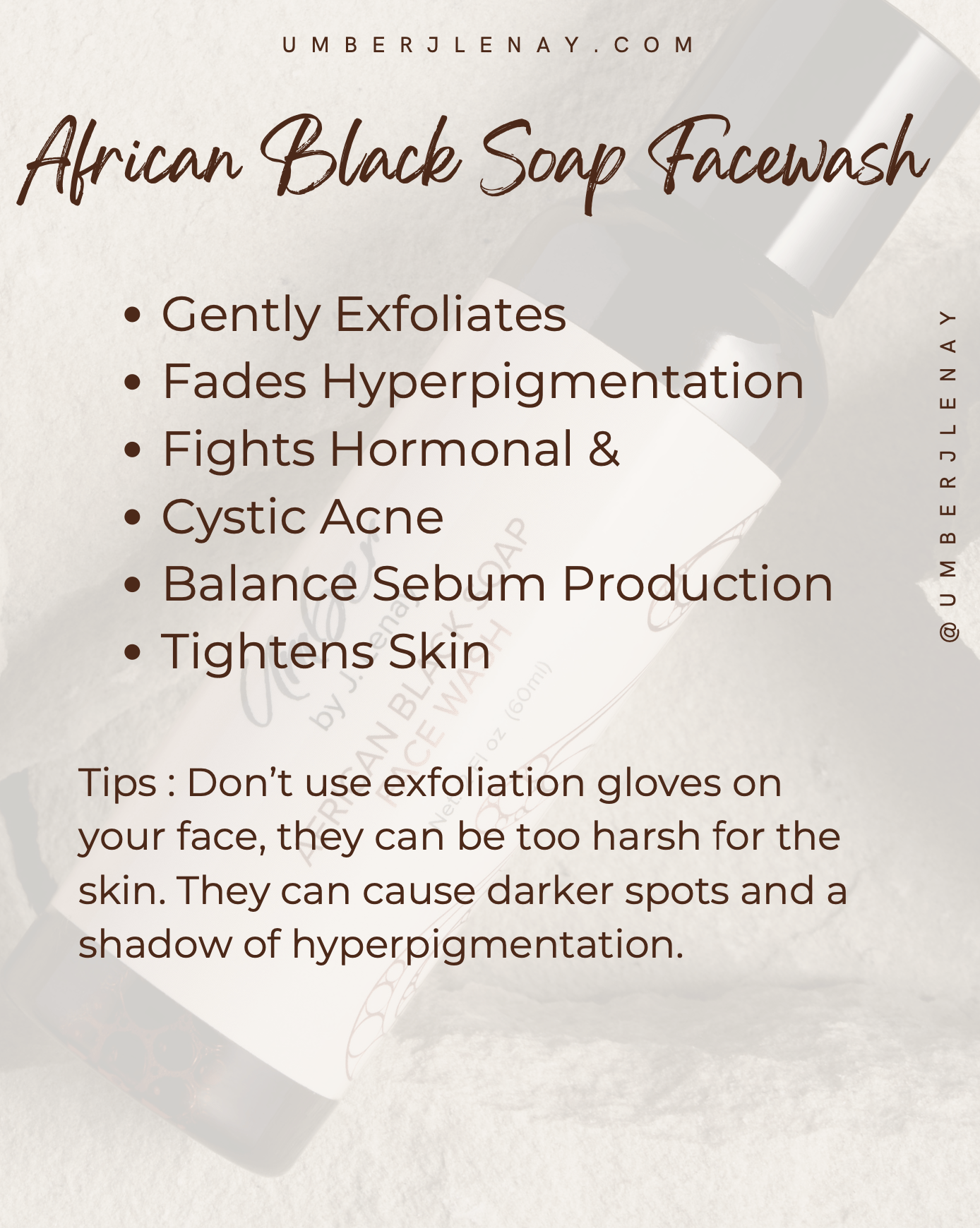 2 oz Liquid African Black Soap Face Wash